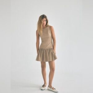 Zara tan dress size Small with tags